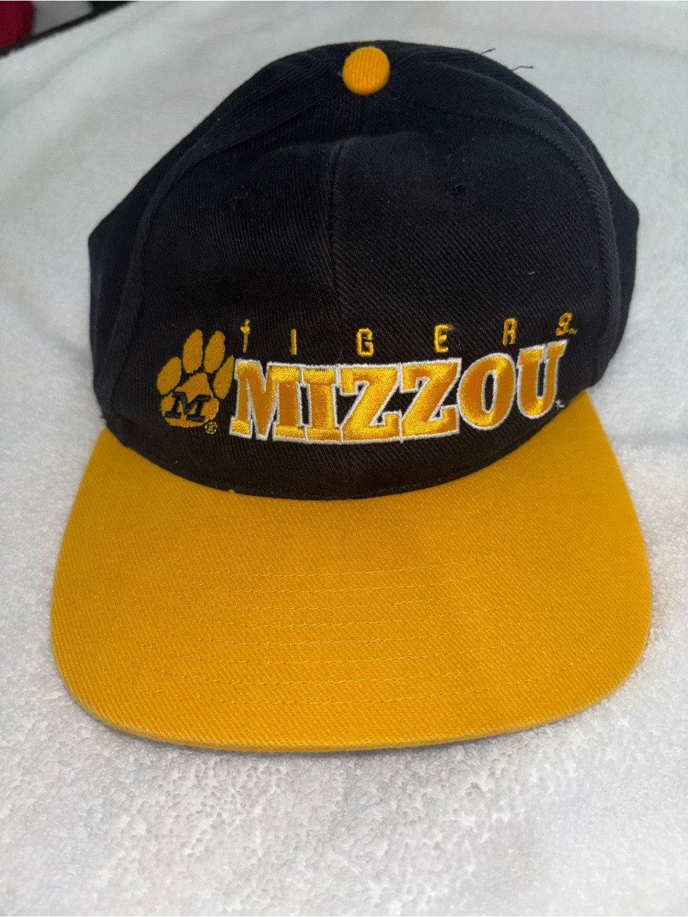 Mizzou Tigers Black & Gold Snapback Hat